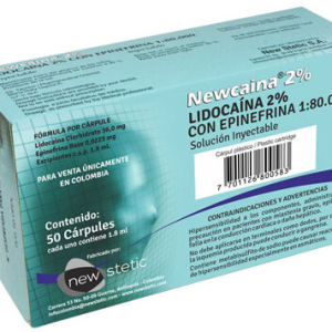 Anestesia Newcaina® 2% E-80 – Caja x 50 Ud New Stetic