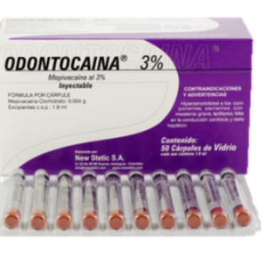 Anestesia Odontocaina Al 3% Caja x 50 ud New Stetic