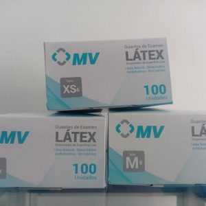 GUANTE DE LATEX MV -TALLA XS, S, M