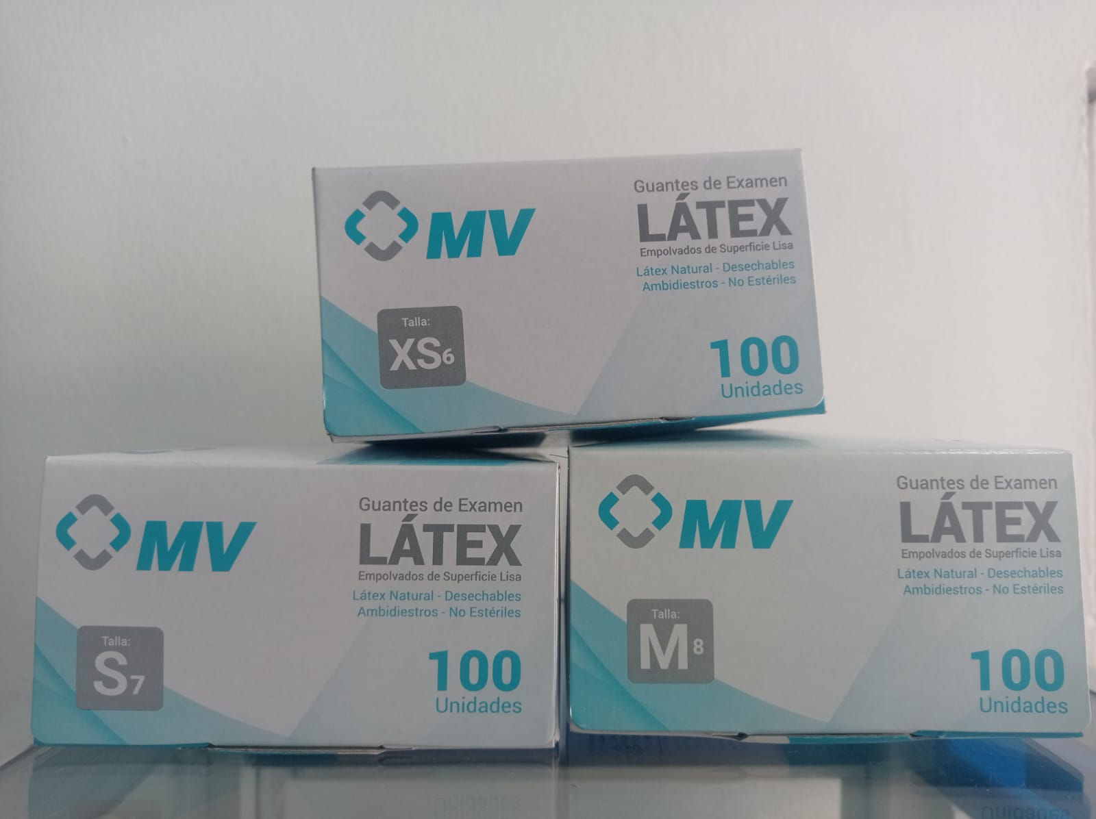 GUANTE DE LATEX MV -TALLA XS, S, M 1 GUANTE DE LATEX MV -TALLA XS, S, M