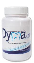 Acrílico dental Dymacril® termopolimerizable transparente x 80g