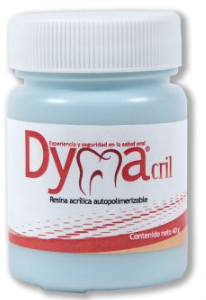 Acrílico dental Dymacril® autopolimerizable azul claro x 40g
