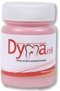 Acrílico dental Dymacril® autopolimerizable rojo x 40g