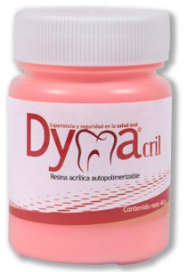 Acrílico dental Dymacril® autopolimerizable naranja x 40g