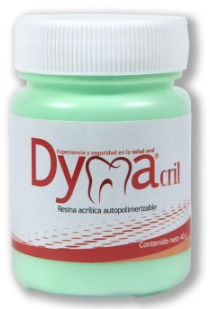 Acrílico dental Dymacril® autopolimerizable verde x 40g 1 Acrílico dental Dymacril® autopolimerizable verde x 40g