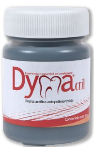 Acrílico dental Dymacril® autopolimerizable negro x 40g 1 Acrílico dental Dymacril® autopolimerizable negro x 40g